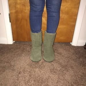 Light Olive Green BearPaw Boots